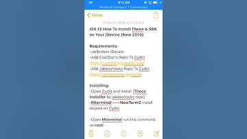 How To Install Theos & SDK on your iDevice