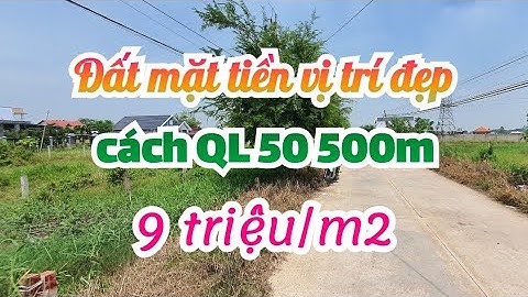 (Ms 02) Cần bán lô đất mặt tiền đường Nguyễn Thị Bài, cách quốc lộ 50 chỉ 500m, Cần Giuộc, Long An