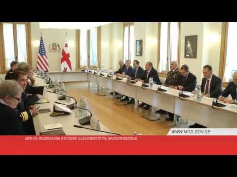 აშშ-ის თავდაცვის მდივანი საქართველოს პრეზიდენტთან