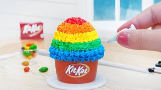 How to Make Mini Cakes - Miniature Rainbow Chocolate Cake