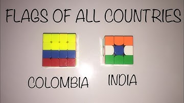 Flags of all countries on the rubiks cube (Pt-1) | The Neon Cuber