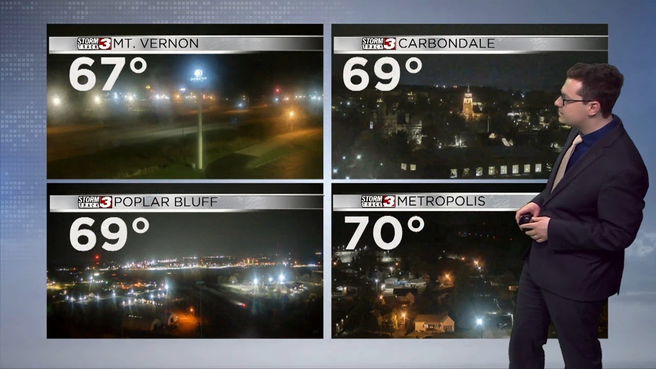 Tracking above average highs and a stormy night ahead - YouTube