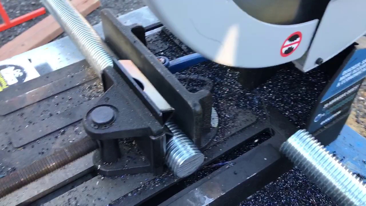Poorly Cut Threaded Rod Cutting 1 1/2