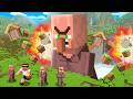 A GIANT ANGRY VILLAGER ATTACK OUR VILLAGE..