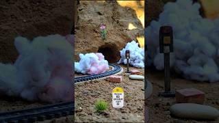 Train Tunnel Explosion Scene | Realistic Diorama Railway Setup