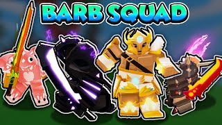 I Made a BARBARIAN SQUAD in Roblox Bedwars!