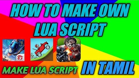 how to make lua script| game guardian in தமிழ்
