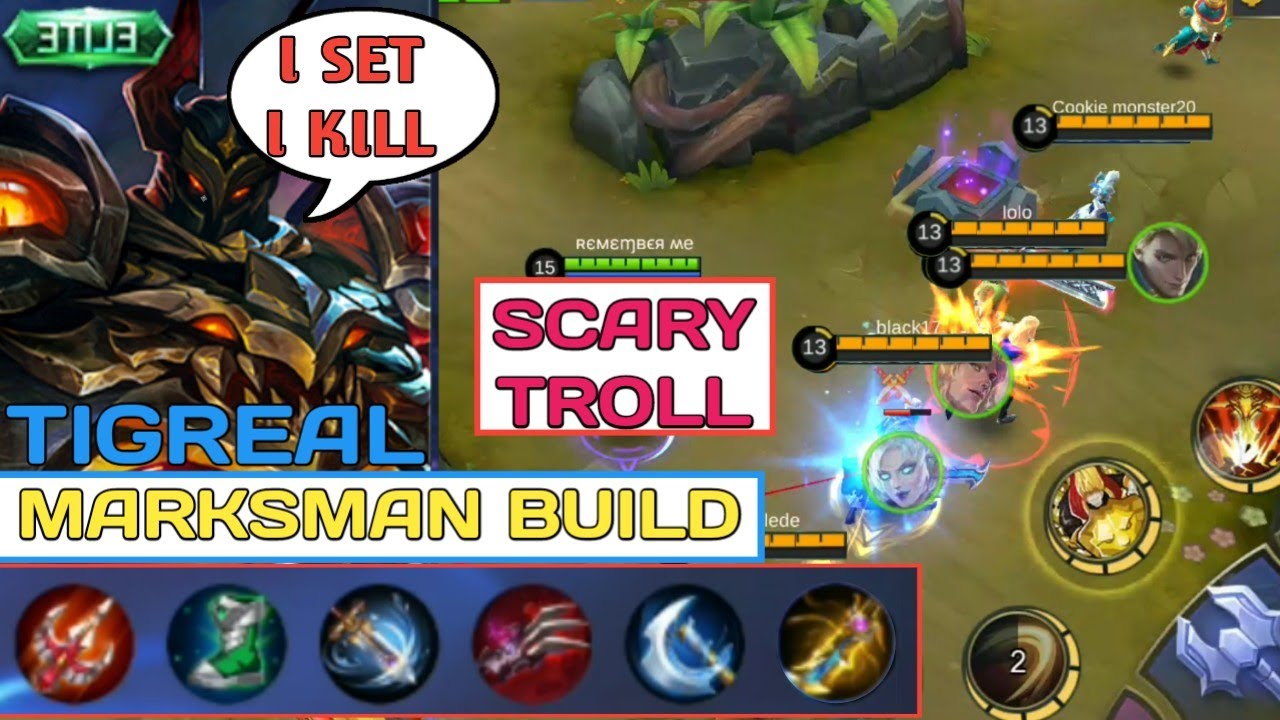 Scary Tigreal Marksman Build I Set I Kill 4 Lifesteal Item Mobile Legends Youtube