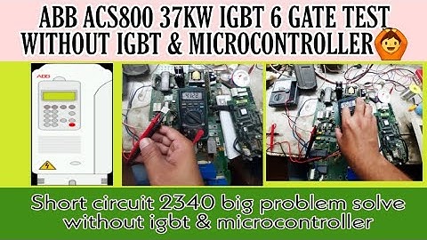 How to test igbt gate volt firring | Abb Acs800 gate volt testing | vfd Igbt test |vfd repairing lab