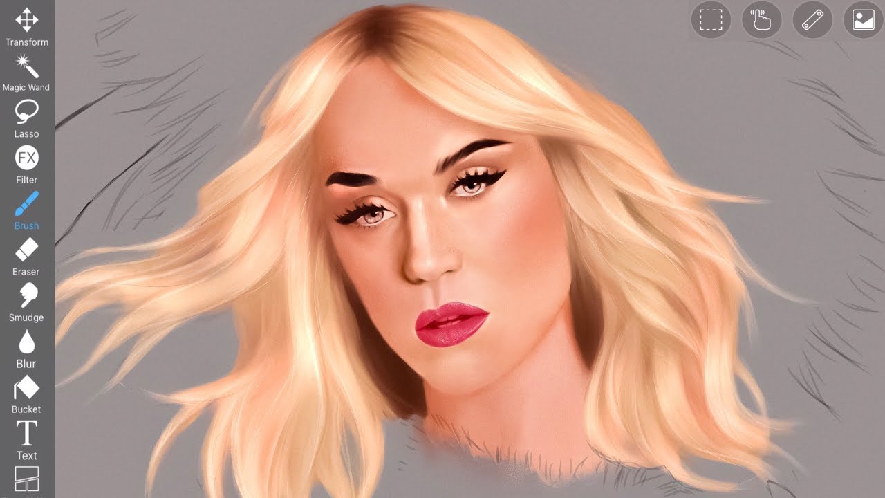 How to blend Skin on ibisPaint X part 5 process YouTube