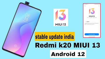 Redmi k20 Stable update MIUI 13 | India Android 12 | Full review | Redmi k20 Stable update 🥰🥰