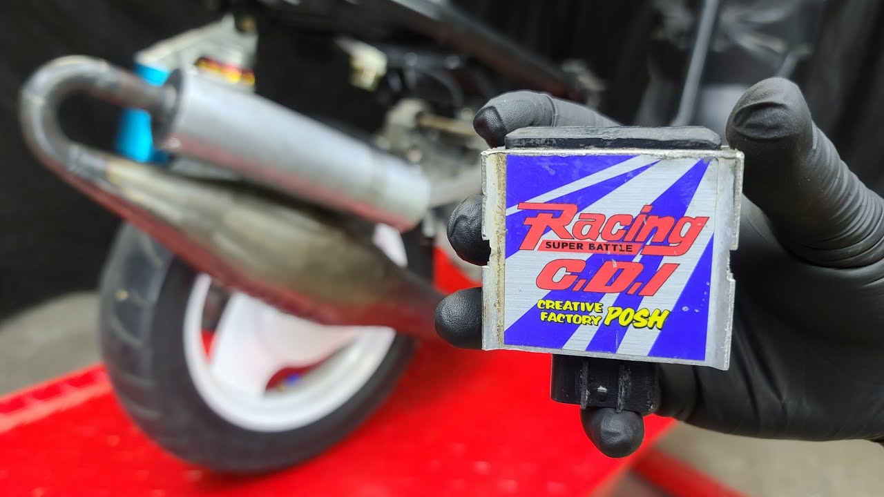 Первый запуск Yamaha Jog на карбюраторе STIHL MS180 + тест спортивного коммутатора Racing C.D.I POSH