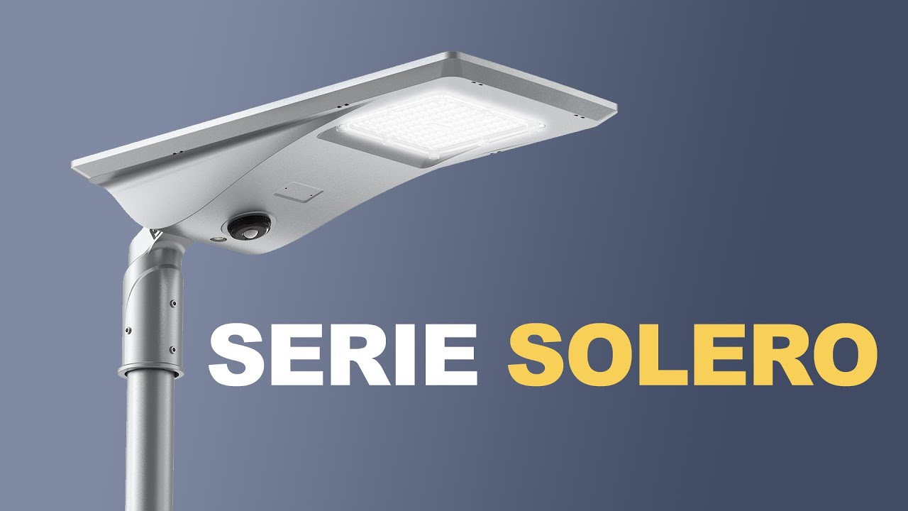 Farola Solar LED serie SOLERO, Iluminación para espacios sin red eléctrica