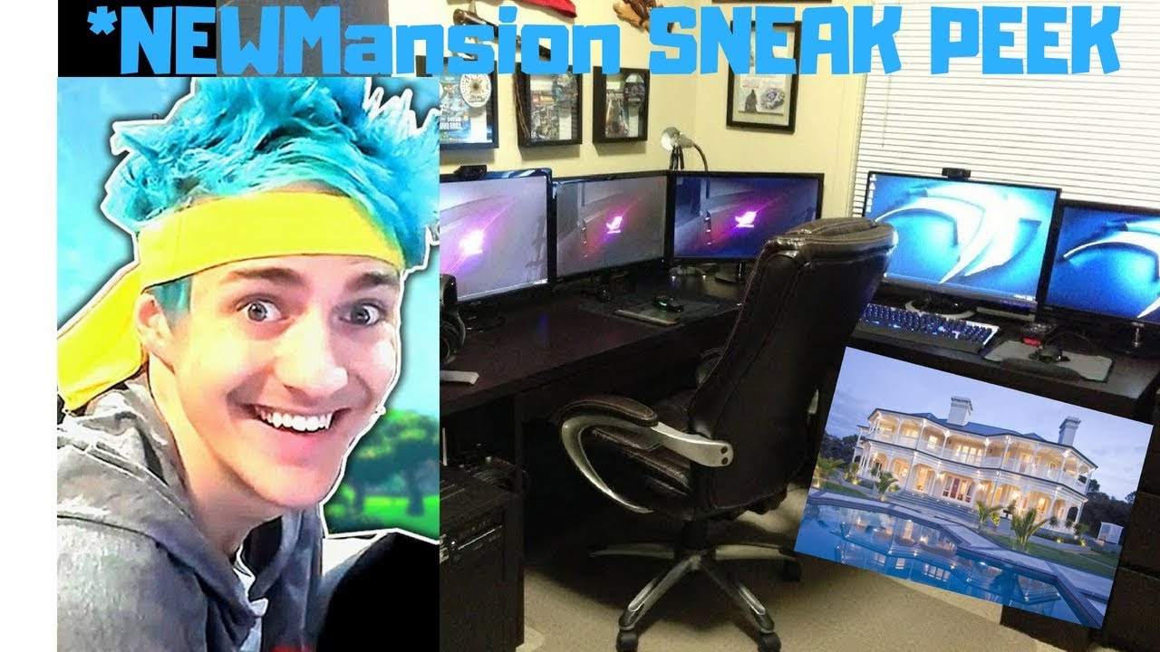 NINJA Mansion SNEAK PEEK | *NEW Fortnite Setup SNEAK PEEK - YouTube