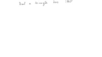 How to prove a triangle has 180 degrees using parallel lines