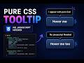 Create Amazing CSS Tooltips with Pure CSS 🔥 | No JavaScript Needed