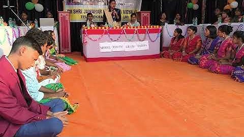 MYGS program, gram sabha mukhiya ,keya saha ,class 11 ,jnv pakur I jharkhand,24.11.25