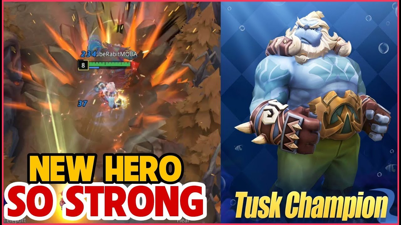 ✔️ AutoChess MOBA | New Hero TUSK CHAMPION (Dash/Control/Tank) So Strong with Build and Combo