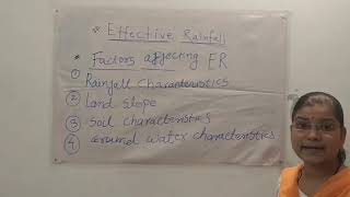 Effective Rainfall And Estimation