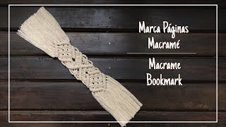 DIY marca páginas macramé/ DIY macrame bookmark