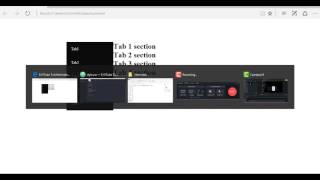 How to Create tabs in HTML, CSS and JAVASCRIPT [ No Plugin required ]
