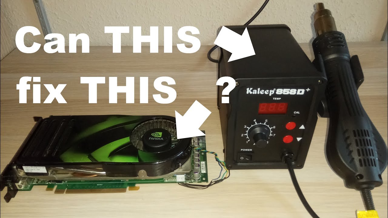Can A BROKEN GRAPHICS CARD Be Repaired Using A CHEAP HEATGUN YouTube