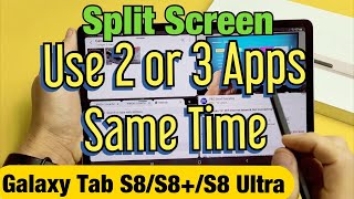 How to Use Split Screen on Galaxy Tab S8/S8+/S8 Ultra (Use 2 or 3 Apps Simultaneously) screenshot 5