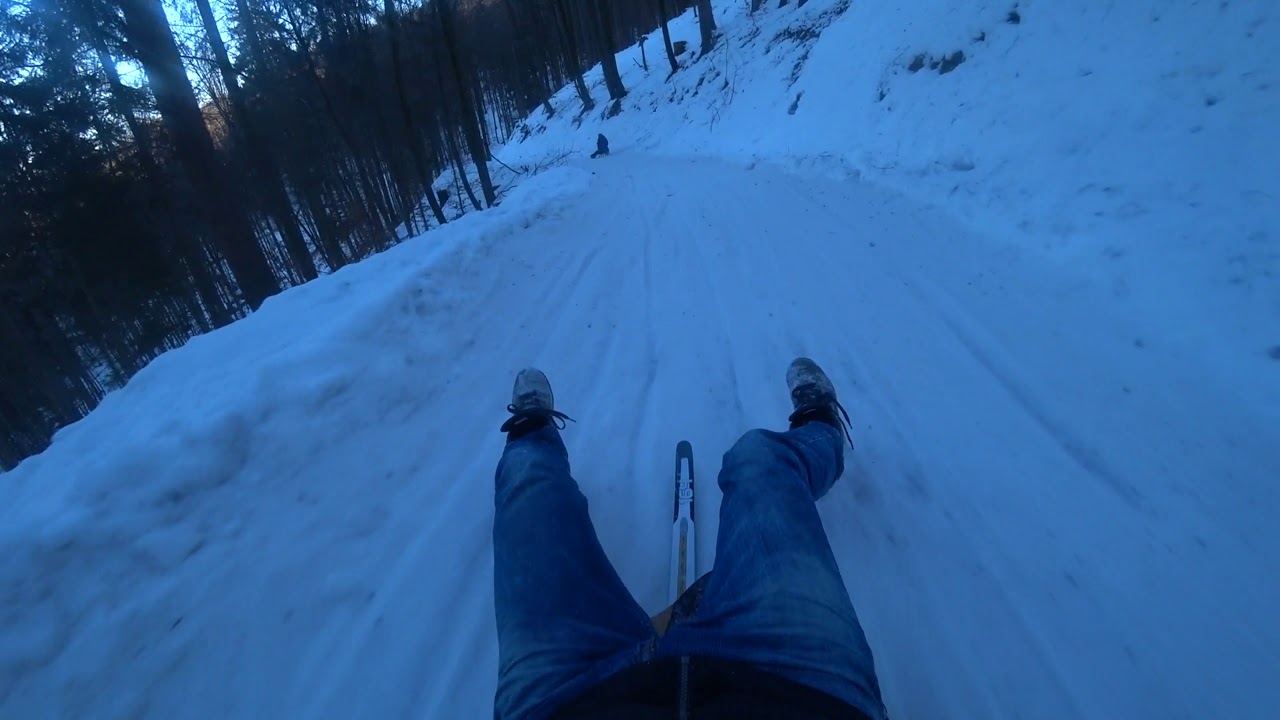 DIY Longboard Streetluge Sled Test zurich uetliberg 2021 YouTube