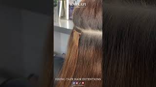 How to Fix Tape Extension /Karkafi hair /Natural Hair Extensions /قرقفي للشعر المستعار /الشعر طبيعي