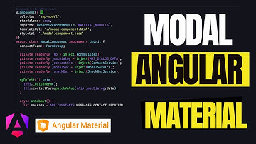 Como implementar un modal de Angular material en Angular 18 #programacion