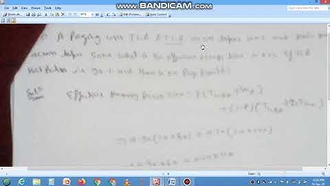 Problem based on Effective Memory Access Time - Part 1