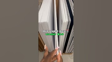 Easy + Cheap DIY Light Box (UNDER $10) #lightbox #diylighting #christiancontentcreator