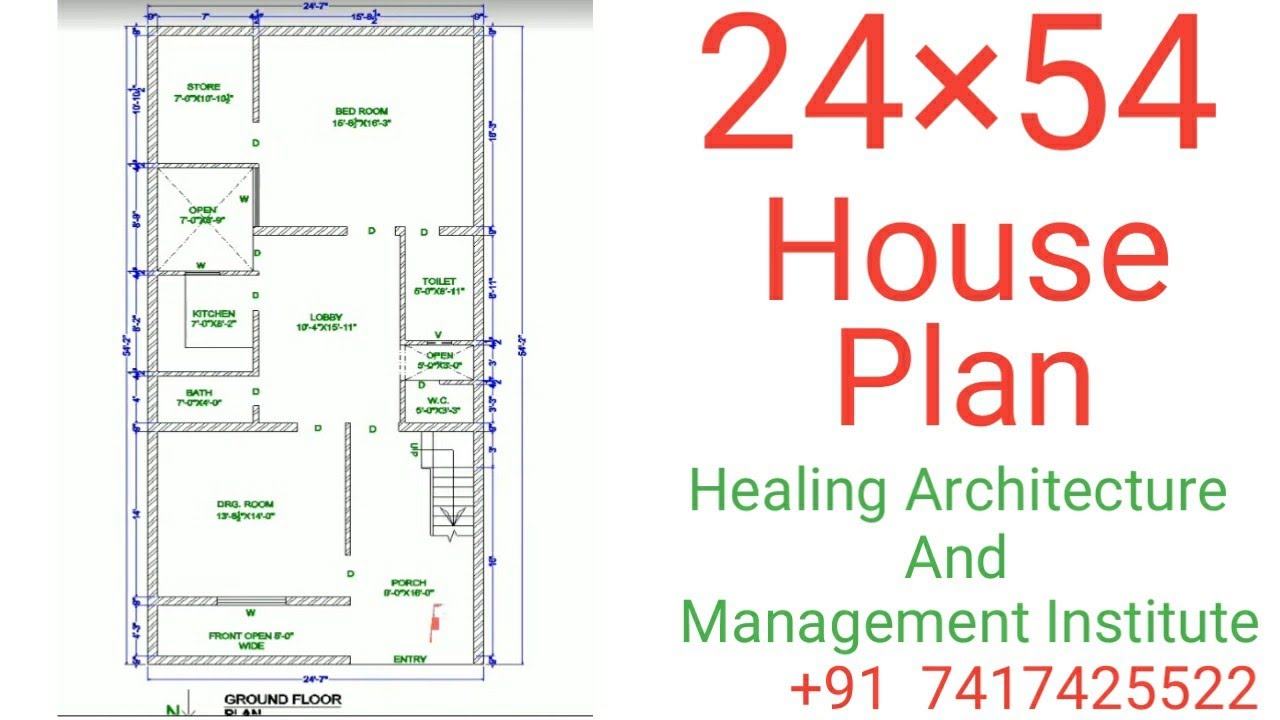 24 X 54 House Floor Plan YouTube 24 X 54 House Floor Plan YouTube