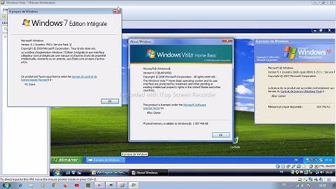 Windows XP Inside Windows Vista Inside Windows 7 [VM Ception]