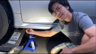 Where To Place Floor Jack & Stand When Jacking Up Car Front / Rear | Honda Civic Insight Low Profile