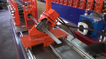 U profile keel roll forming machine with servo motor
