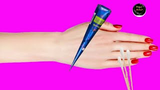 Back Hand Quick And Easy Mehndi Design Dots Trick Mehndi Design Earbuds Trick Mehndi Design