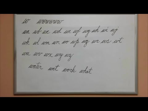 how to connect cursive w american handwriting cursive w