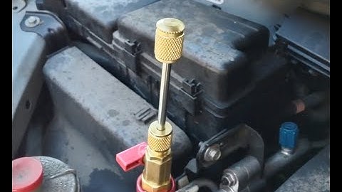 Replacing Auto A/C valve core without depleting the refrigerant (R134a)...