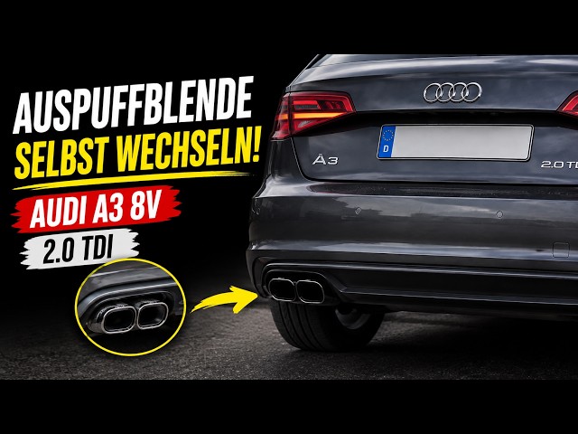 Original Audi Auspuffblenden Für A1 8X & A3 8P – Doppelendrohr, Edelstahl, Hochglanzpoliert | S-Line Optik