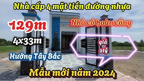 Đất Cần Giuộc| Nhà cấp 4 mẫu mới năm 2024 mặt tiền đường nhựa.
