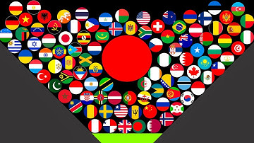 100 Countries Marble Race in Algodoo - Who will win? Round 3