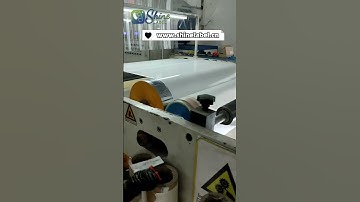 See how our label jumbo rolls are coated #label #manufacturing #shine #factory #material #thermal