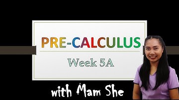 Pre-Calculus SHS Week 5A-B - Equations of Conic Sections
