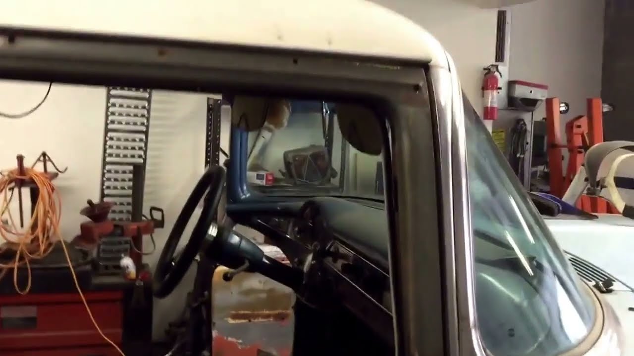 1955 Chevy Belair four-door to two-door conversion continued - YouTube