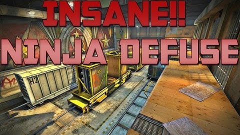 CSGO 1V5 EPIC TRAIN NINJA DEFUSE CLUTCH!!!!!!