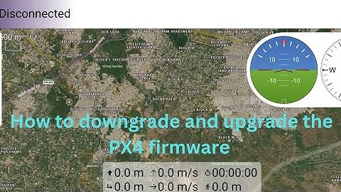 How to upgrade and downgrade the PX4 firmware