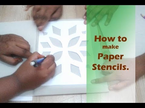 Stencil art for kids  DIY - Cat stencil for school student beginners -  Gyaneshwari 