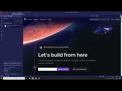 Запуск postgresql без установки