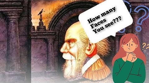 can you find all the hidden faces 🤔 optical illusion picture